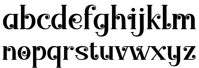 Merrycle Font LOWERCASE