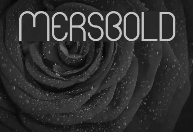 Mers Bold Font examples