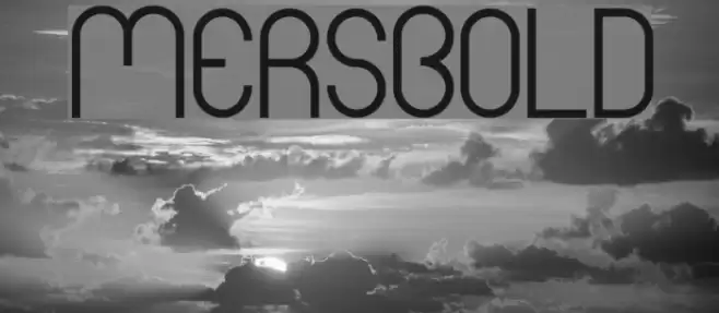 Mers Bold Font examples