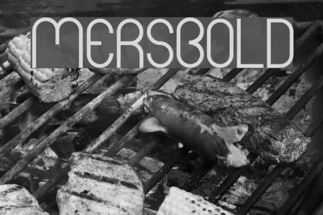 Mers Bold Font examples