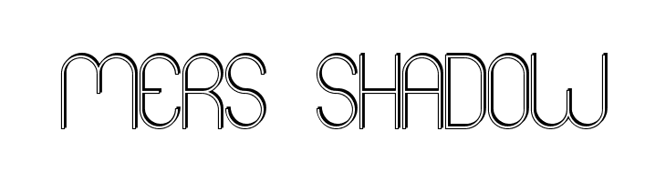 Mers Shadow  Скачать бесплатные шрифты