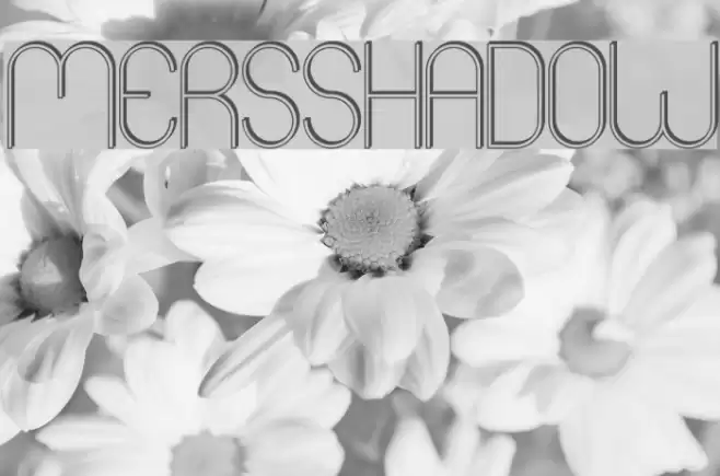 Mers Shadow Font examples
