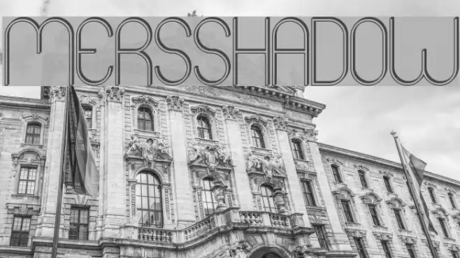 Mers Shadow Font examples