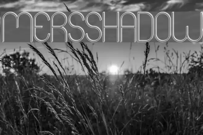 Mers Shadow Font examples