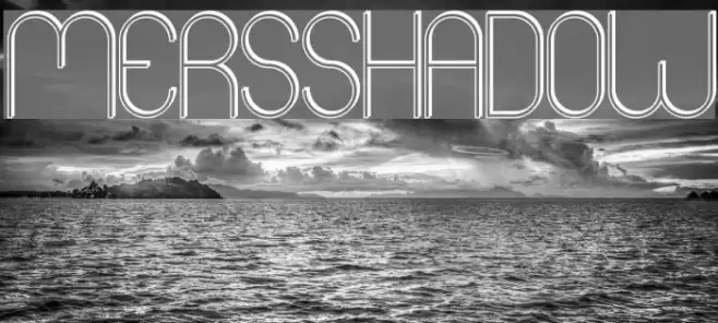 Mers Shadow Font examples
