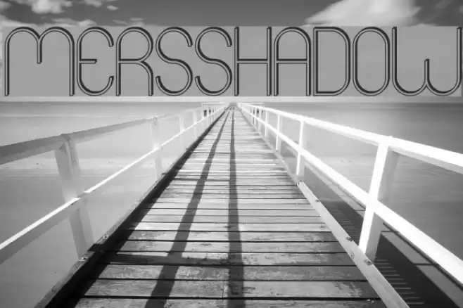 Mers Shadow Font examples