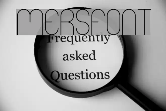 Mers Font examples