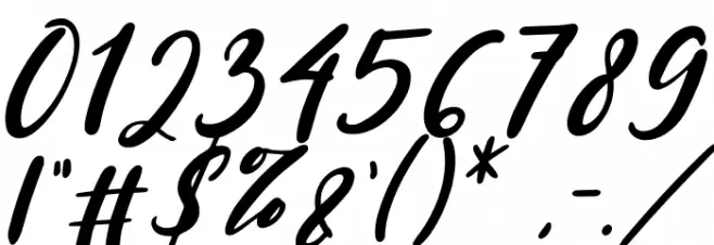 Mersella Italic Font OTHER CHARS