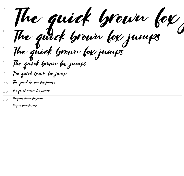 Mersella Italic Waterfall