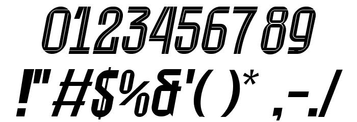 Merseyside SS 1 Italic Caratteri ALTRI CARATTERI