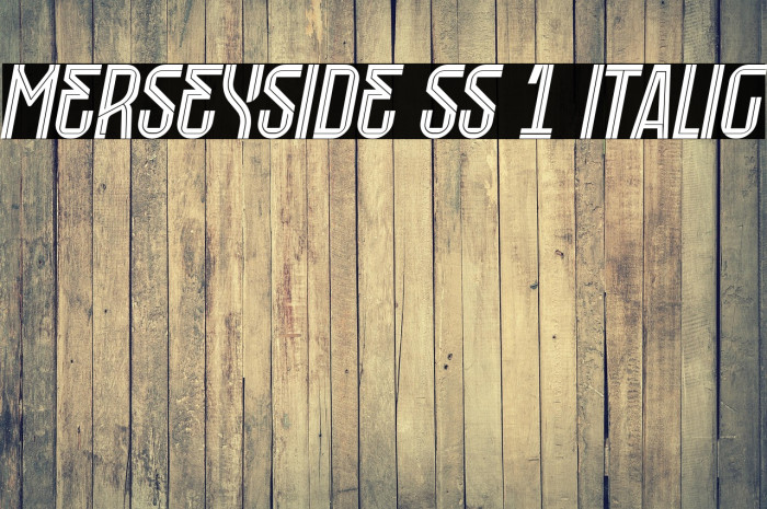 Merseyside SS 1 Italic Example 2