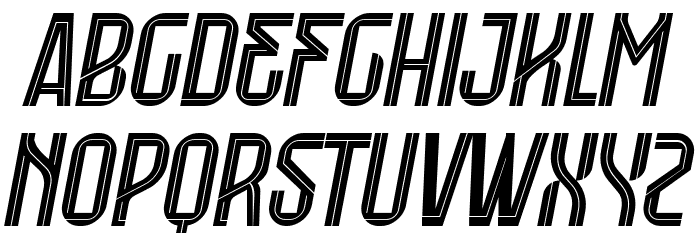 Merseyside SS 1 Italic Caratteri MINUSCOLO