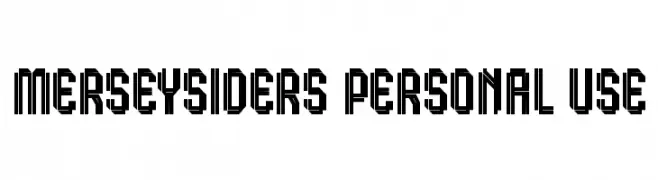 Merseysiders Personal Use  font caratteri gratis