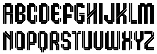 Merseysiders Personal Use Caratteri MAIUSCOLE