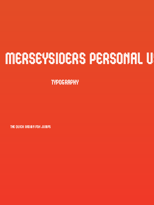 Merseysiders Personal Use Poster
