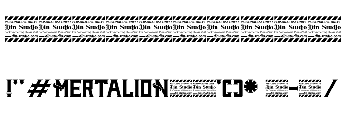 Mertalion Personal Use Font OTHER CHARS