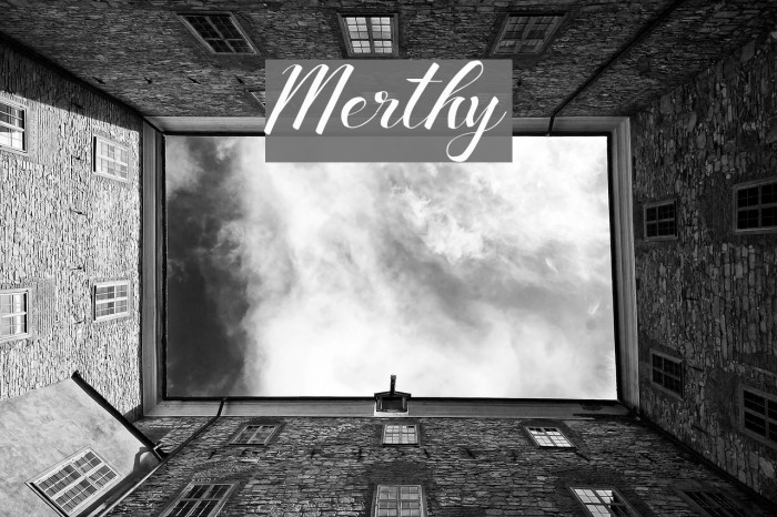 Merthy Font examples