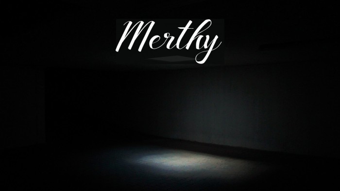 Merthy Font examples