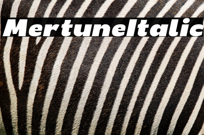 Mertune Italic Example 3