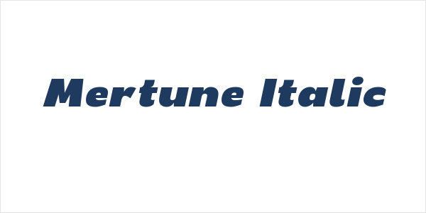 Mertune Italic Logo