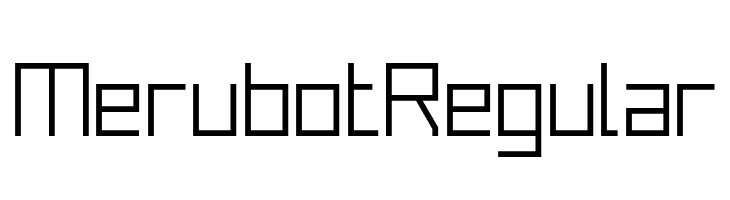 Merubot Regular  フリーフォントのダウンロード