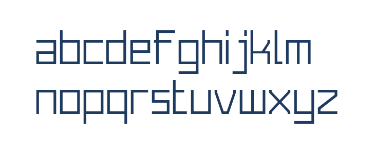 Merubot Regular Lowercase