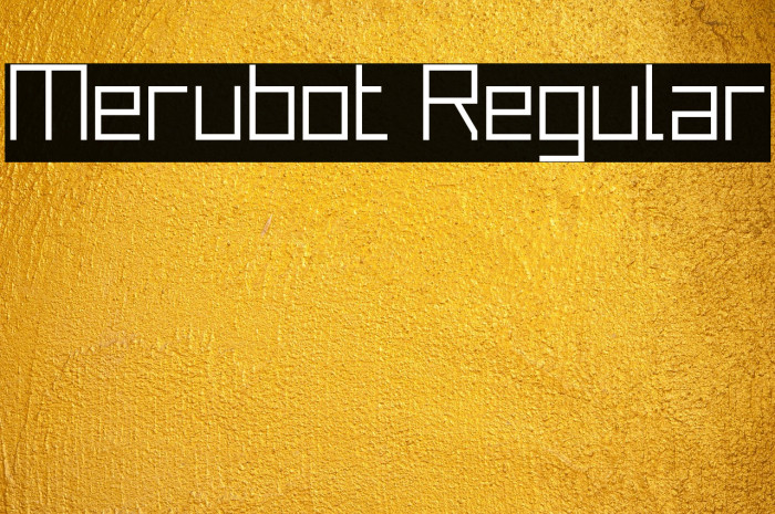 Merubot Regular Example 1