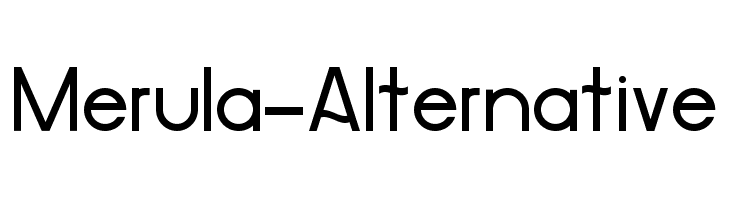 Merula-Alternative Font