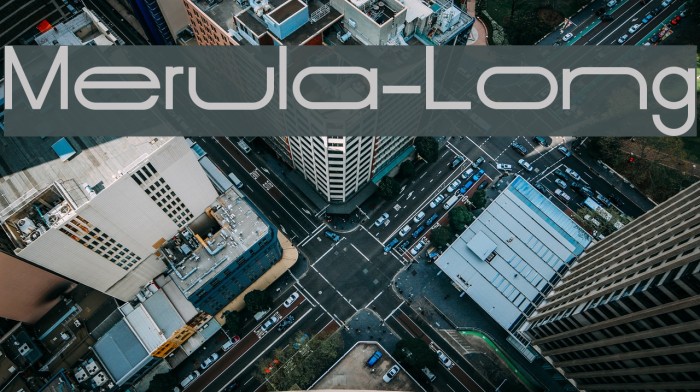 Merula-Long Font examples