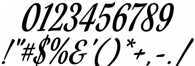 Mervale Script Font OTHER CHARS