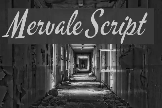 Mervale Script Font examples