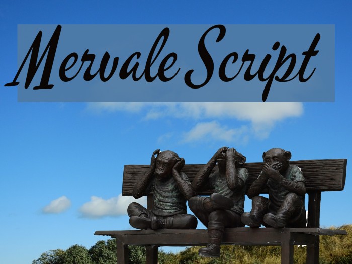 Mervale Script Font examples