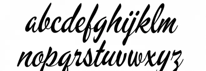 Mervale Script फ़ॉन्ट लोअरकेस