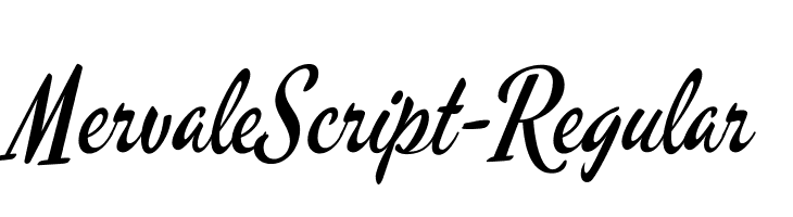 MervaleScript-Regular Font