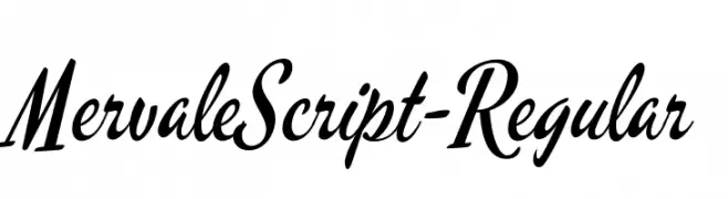 MervaleScript-Regular  Free Fonts Download
