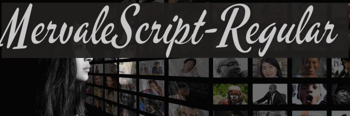 MervaleScript-Regular Schriftart examples