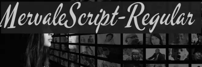 MervaleScript-Regular Schriftart examples
