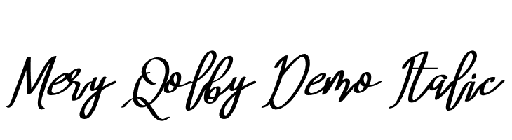 Mery Qolby Demo Italic  Descarca Fonturi Gratis