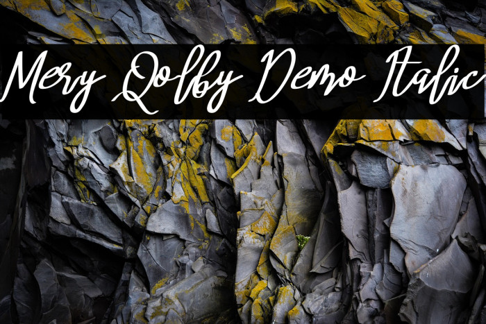 Mery Qolby Demo Italic Example 2