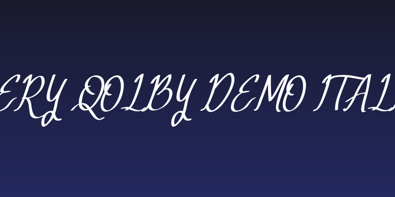 Mery Qolby Demo Italic Social Header