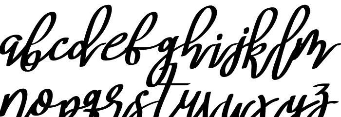 Mery Qolby Demo Italic Font LOWERCASE