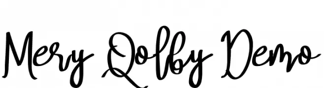 Mery Qolby Demo  baixar fontes gratis