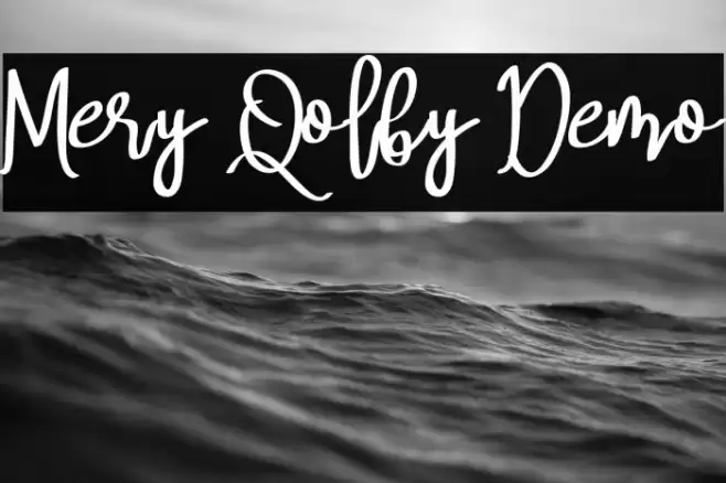 Mery Qolby Demo Font examples