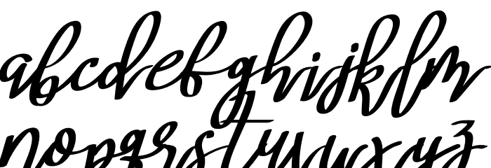 Mery Qolby Italic Font LOWERCASE