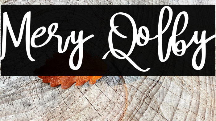 Mery Qolby Font examples