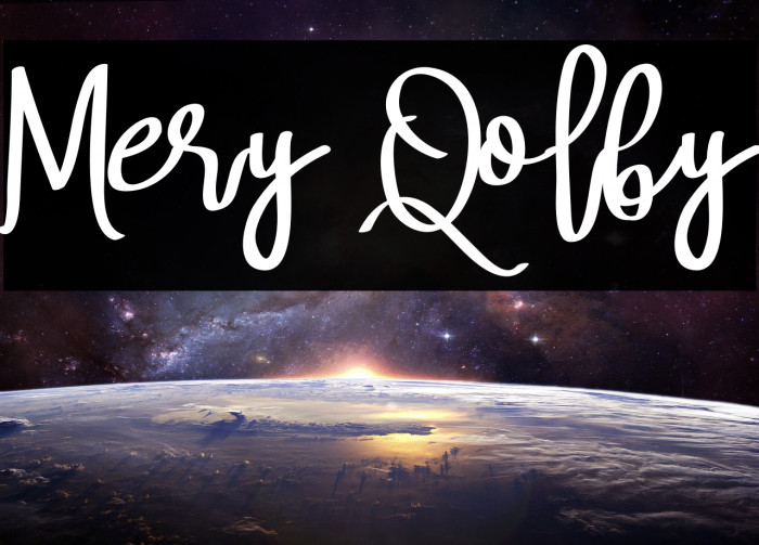 Mery Qolby Font examples