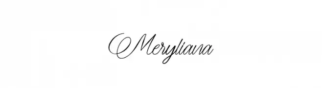 Meryliana  font caratteri gratis