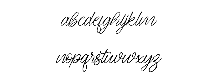 Meryliana Font LOWERCASE