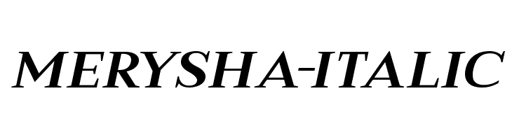 Merysha-Italic  لخطوط تنزيل