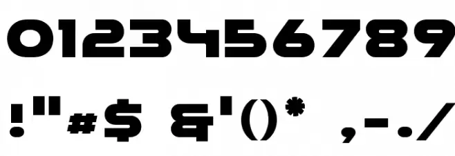 Mesa Grande Font OTHER CHARS